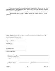 Form GPCSF32 Etition by Personal Representative for Waiver of Bond, Waiver of Reports, Waiver of Statements, and/or Grant of Certain Powers - Georgia (United States), Page 6