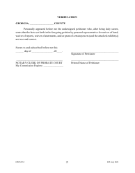 Form GPCSF32 Etition by Personal Representative for Waiver of Bond, Waiver of Reports, Waiver of Statements, and/or Grant of Certain Powers - Georgia (United States), Page 7