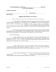 Form GPCSF33 Petition for Discharge of Personal Representative - Georgia (United States), Page 9
