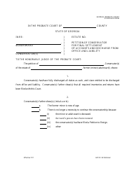 Form GPCSF34 Petition of Conservator for Final Settlement of Accounts and Discharge From Office and Liability - Georgia (United States), Page 2