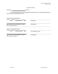 Form GPCSF34 Petition of Conservator for Final Settlement of Accounts and Discharge From Office and Liability - Georgia (United States), Page 6