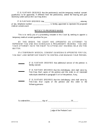 Form GPCSF36 Petition for the Appointment of a Temporary Medical Consent Guardian for a Proposed Medical Consent Ward - Georgia (United States), Page 11