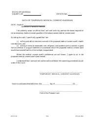 Form GPCSF36 Petition for the Appointment of a Temporary Medical Consent Guardian for a Proposed Medical Consent Ward - Georgia (United States), Page 21