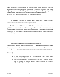 Form GPCSF36 Petition for the Appointment of a Temporary Medical Consent Guardian for a Proposed Medical Consent Ward - Georgia (United States), Page 4