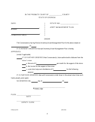 Form GPCSF59 Minor Conservatorship Inventory and Asset Management Plan Short Form - Georgia (United States), Page 4