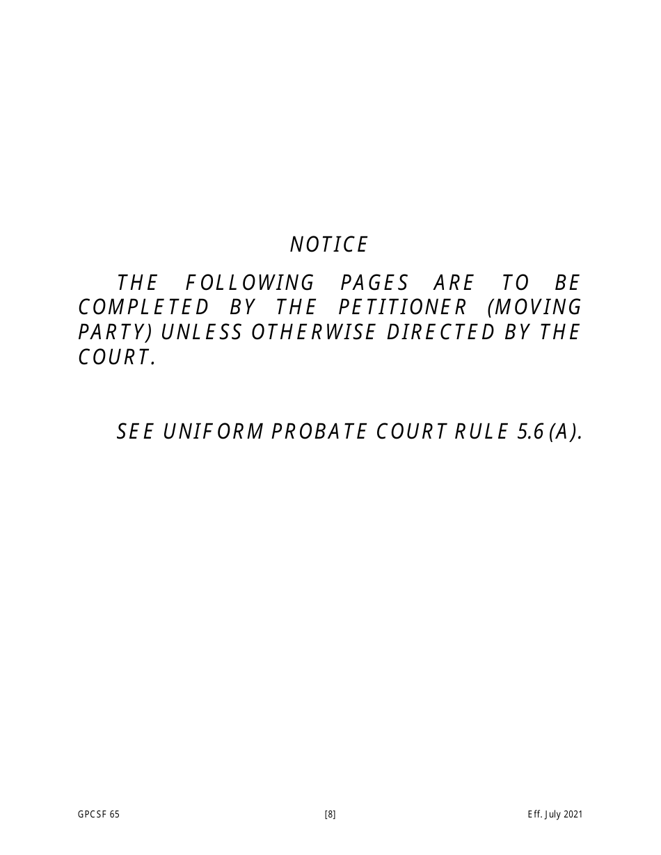 Form GPCSF65 Petition for Termination of Guardianship / Conservatorship and Restoration of Rights - Georgia (United States), Page 9