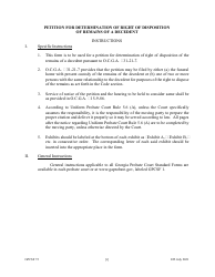 Document preview: Form GPCSF72 Petition for Determination of Right of Disposition of Remains of a Decedent - Georgia (United States)