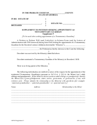 Supplement 5 Supplement to Petition Seeking Appointment as Testamentary Guardian - Georgia (United States), Page 2