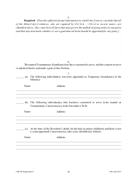 Supplement 5 Supplement to Petition Seeking Appointment as Testamentary Guardian - Georgia (United States), Page 3