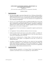 Document preview: Supplement 5 Supplement to Petition Seeking Appointment as Testamentary Guardian - Georgia (United States)