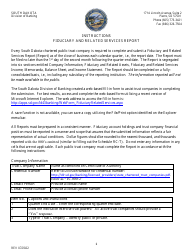 Document preview: Instructions for Fiduciary and Related Services Report - South Dakota