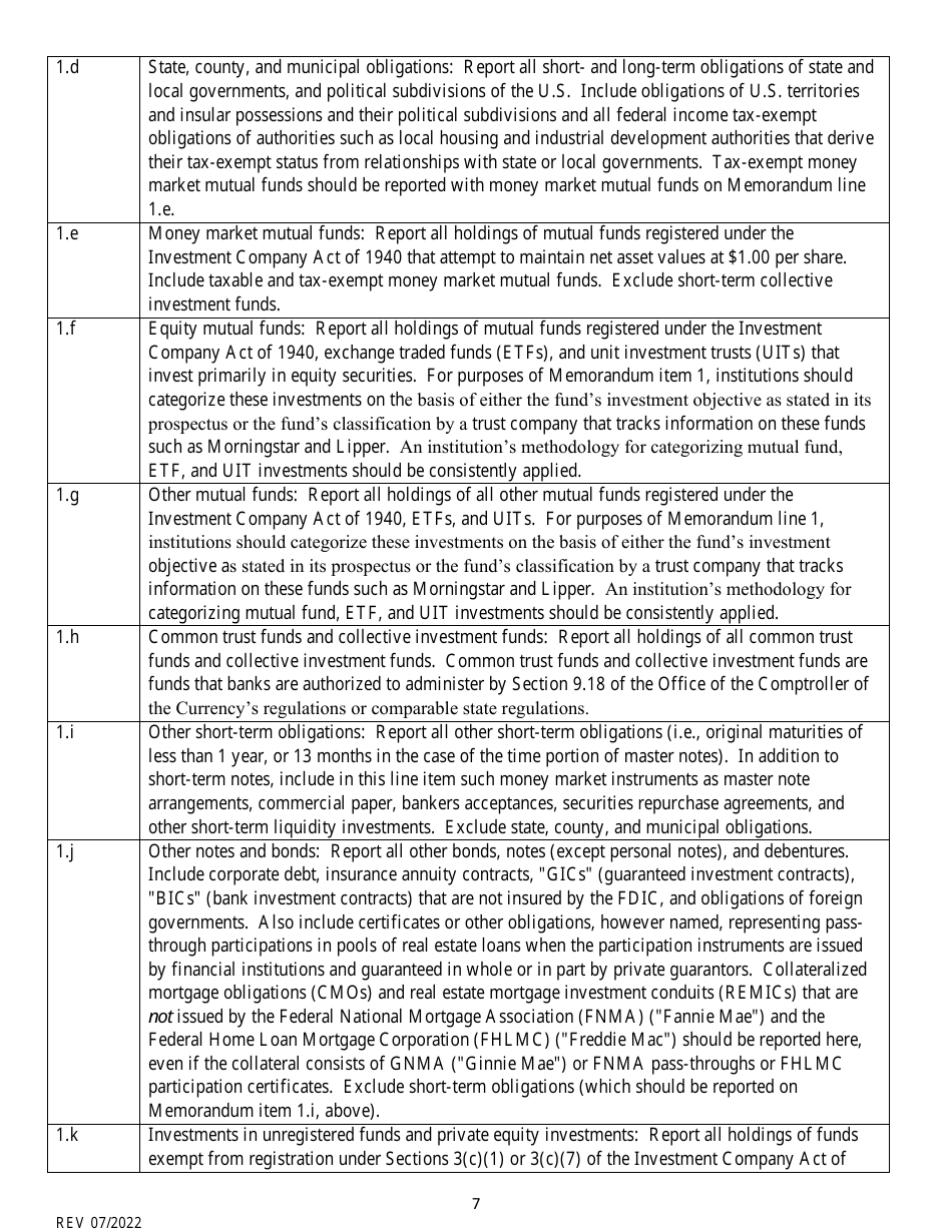 Instructions for Fiduciary and Related Services Report - South Dakota, Page 7