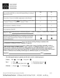 Section 3 Worker Certification Form - City of San Diego, California, Page 4