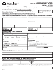 Form HLTH5360 Pharmacare Special Authority Request - Targeted Dmards for Psoriatic Arthritis - Initial/Switch - British Columbia, Canada