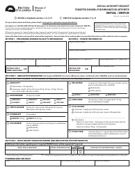 Form HLTH5345 Special Authority Request - Targeted Dmards for Rheumatoid Arthritis - Initial/Switch - British Columbia, Canada