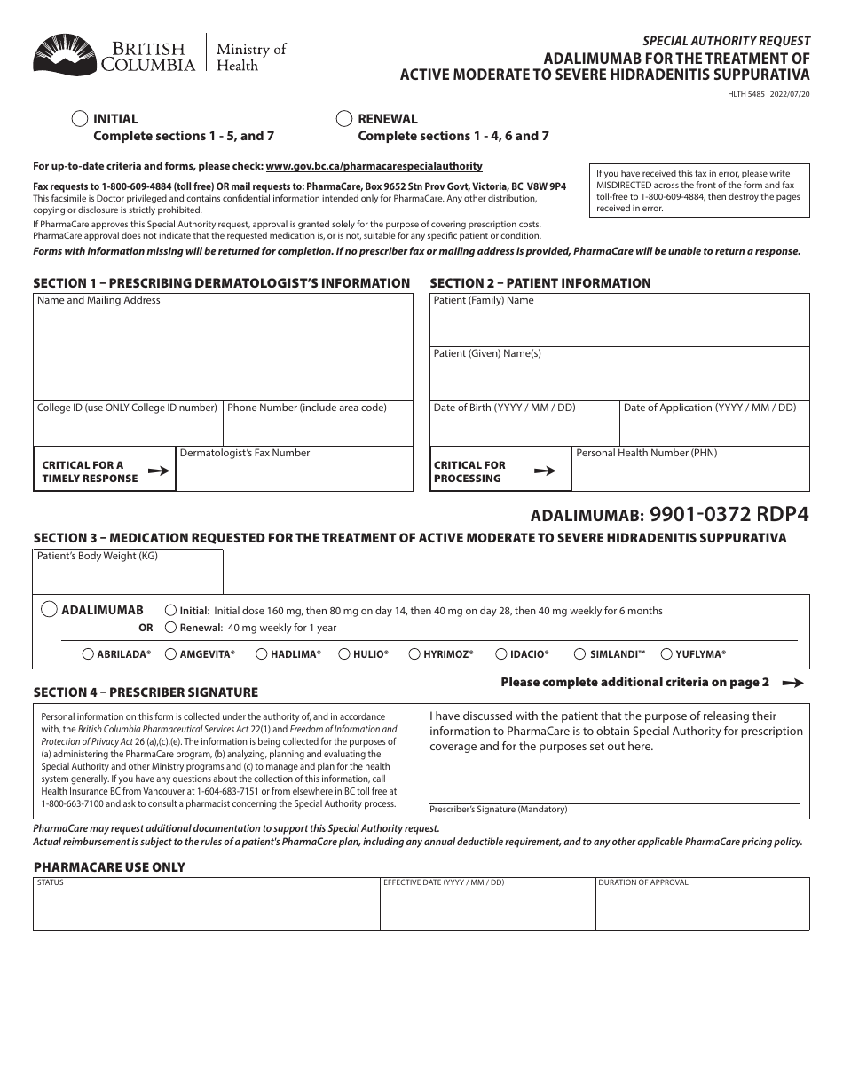 Form Hlth Fill Out Sign Online And Download Fillable Pdf