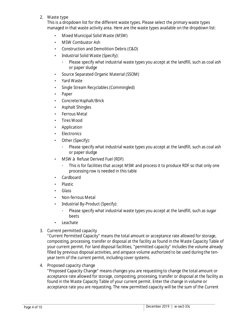 Instructions for Form w-sw3-33, w-sw3-33A, w-sw3-33B - Minnesota, Page 4