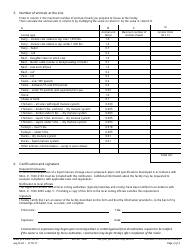 Form wq-f3-24 Notice of Construction or Expansion of an Animal Feedlot With Less Than 300 Animal Units - Feedlot Program - Minnesota, Page 2