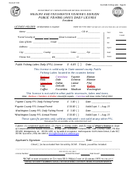 Public Fishing Lakes Daily License - Resident - Alabama, Page 2