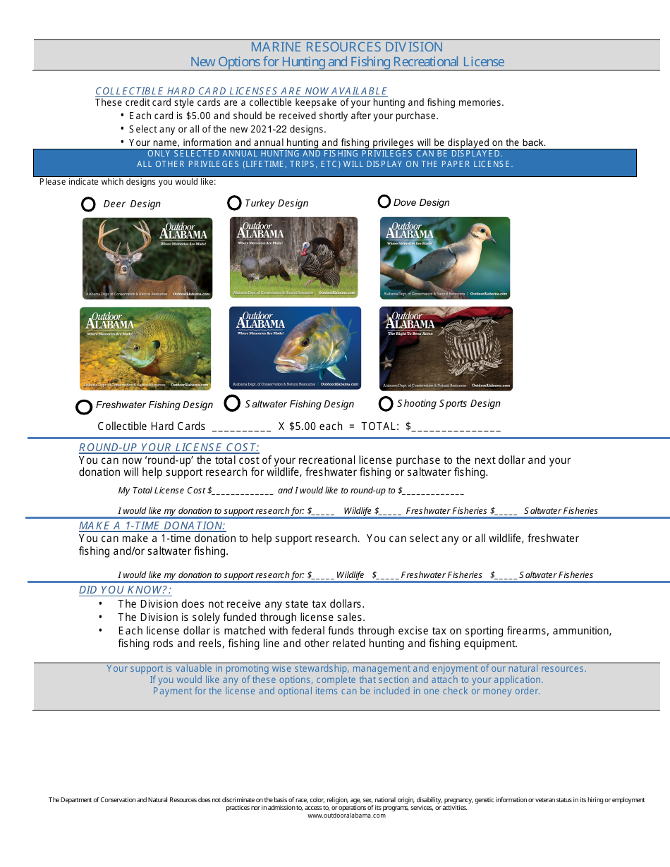 Disabled Military Veterans Appreciation Annual Saltwater Fishing License - Resident - Alabama, Page 3