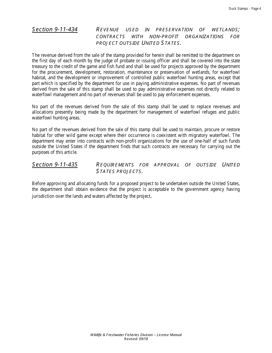 State / Federal Duck Stamp Request - Resident - Non-resident - Alabama, Page 5