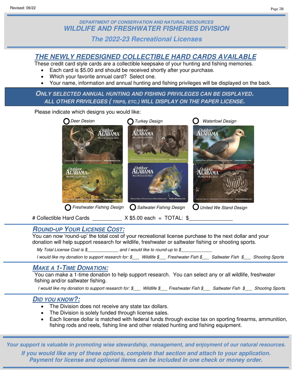 Wildlife Management Area License - Resident - Non-resident - Alabama, Page 3