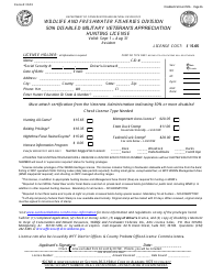 50% Disabled Military Veteran&#039;s Appreciation Hunting License - Resident - Alabama, Page 2