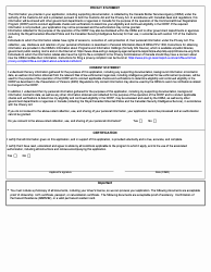 Form BSF597 Commercial Driver Registration Program Application - Canada, Page 2
