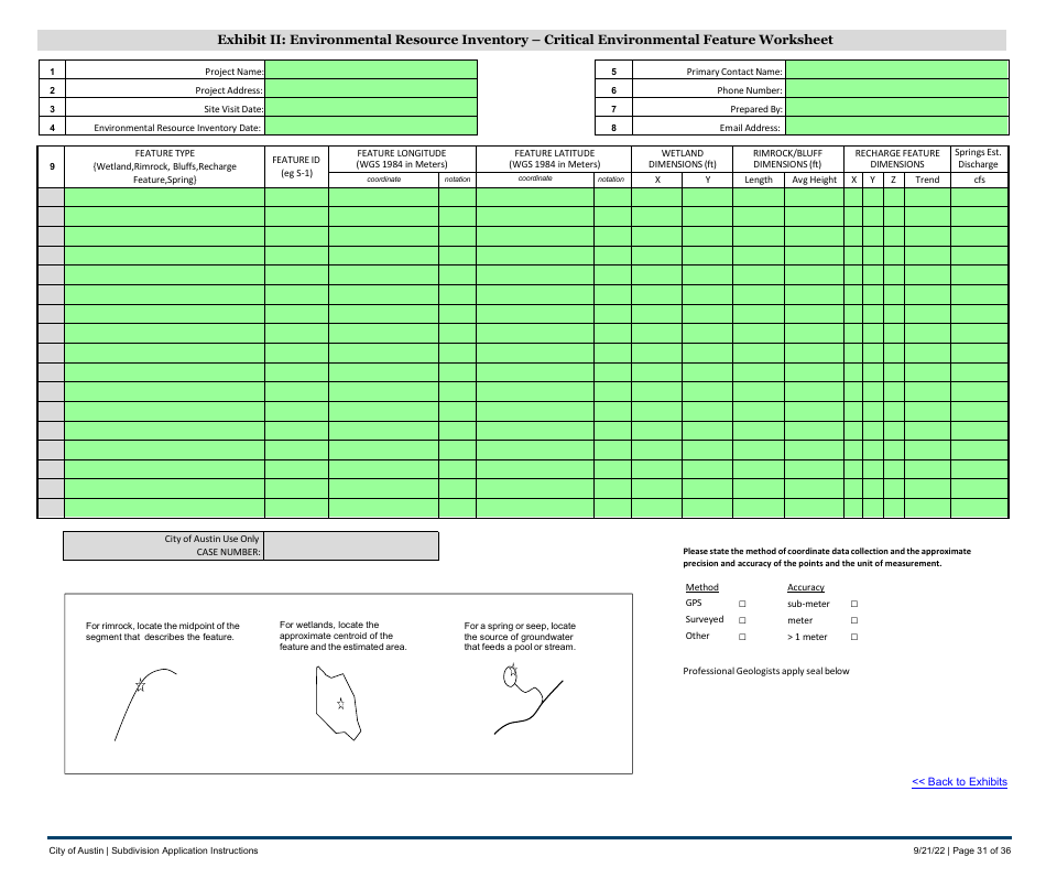 Subdivision Application Instructions - City of Austin, Texas, Page 31