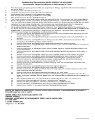 Form EQP3522 Request for Disbursement of Funds - Michigan, Page 2