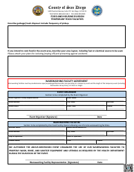 Form A Temporary Event Organizer Application - County of San Diego, California, Page 2