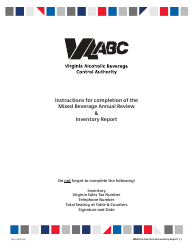 Form INVR Inventory Report - Virginia