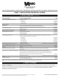Retail License Application - Virginia, Page 2