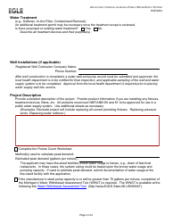 Form EQP2024 Application to Install or Alter a Public Water Supply System - Michigan, Page 2