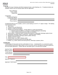 Form EQP2024 Application to Install or Alter a Public Water Supply System - Michigan, Page 3