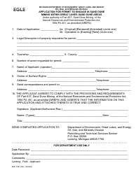 Form EQP7527 Application for Permit to Engage in Sand Dune Mining Within Great Lakes Sand Dune Areas - Michigan, Page 2