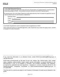 Form EQP2275 Application to Construct or Improve Treatment Device - Michigan, Page 5