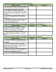 Form EQP9252 Checklist for a 319 Approved Watershed Management Plan - Michigan, Page 3