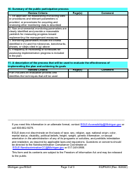 Form EQP9253 Checklist for a Cmi Approved Watershed Management Plan - Michigan, Page 3