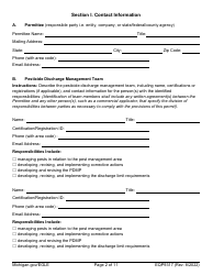 Form EQP9317 Pesticide General Permit - Michigan, Page 2