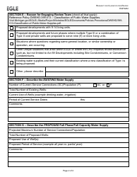 Form EQP2282 Request for Water Supply Classification Review - Michigan, Page 2