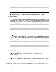 Form 12.980(N) Petition for Injunction for Protection Against Dating Violence - Florida, Page 7