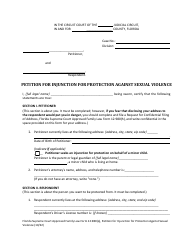 Form 12.980(Q) Petition for Injunction for Protection Against Sexual Violence - Florida, Page 4