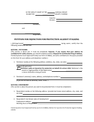 Form 12.980(T) Petition for Injunction for Protection Against Stalking - Florida, Page 4