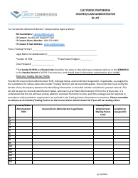 Document preview: Electronic Partnering Insurer/Claim Administrator Id List - Utah