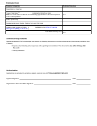 DOT Form 510-014 Scholarship Application - Washington State Rural Transportation Assistance Program - Washington, Page 2