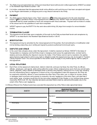 DOT Form 520-001 D Agreement - Washington, Page 2