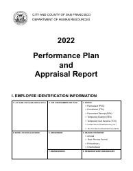 Performance Plan and Appraisal Report - City and County of San Francisco, California