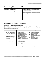 Performance Plan and Appraisal Report - City and County of San Francisco, California, Page 5