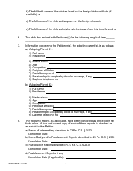 Form A-09 Petition for Adoption of a Foreign Born Child - Pennsylvania, Page 2